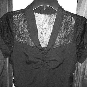Super sexy shirt with lace on top!